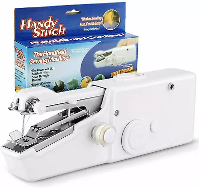 Mini Portable Smart Electric Tailor Stitch Hand-held Sewing Machine Home Travel • $9.95