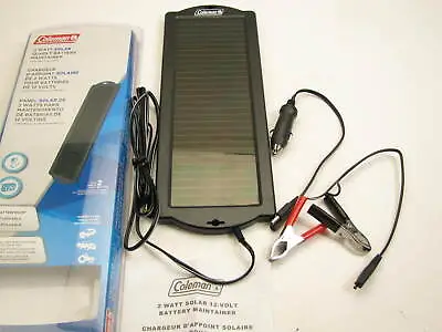 Coleman 58012 2 Watt 2W Solar Panel Battery Maintainer For Charger • $27.95
