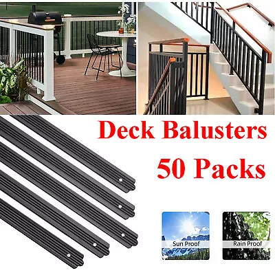 Deck Balusters Metal Deck Spindles 50 Pack 32.3 Inch Aluminum Alloy Railings • $98.99