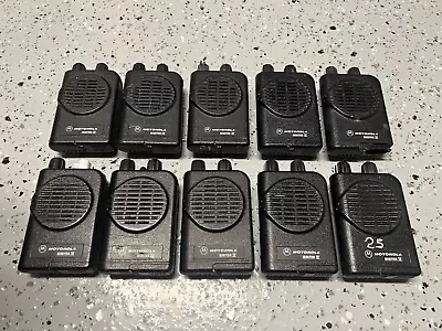 Lot Of TEN (10) Motorola Minitor IV Voice Pagers - AS-IS For PARTS Or REPAIR • $119.99