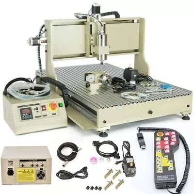 USB 4 Axis Engraving Machine 6090Z CNC Router Carving Drill Engraver Mill USB • $1850.70