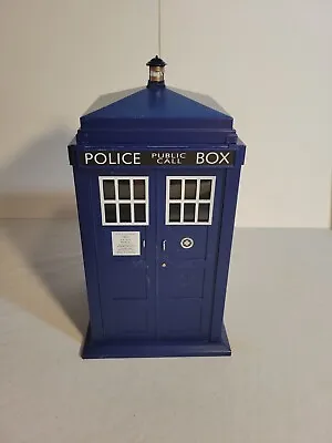 $30 • Buy Zeon BBC 2004 Doctor Who Tardis Police Box Sound & Lights Trash Can Waste Bin