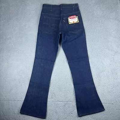 NOS Vtg Levis 646 Jeans Mens 30x32 (Fits 28x31) Blue Dark Wash Bell Bottoms 70s • $205