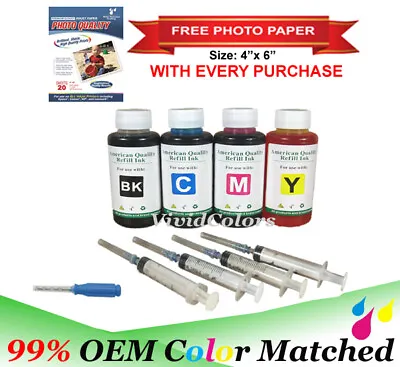 4x100ml PG-210XL CL-211XL Ink For Canon MP240 MP250 MX340 Ink Refill Bottles  • $15.99