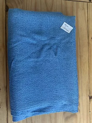 £8.95 • Buy 90 Cm X 400 Cm Light Blue Thick Fabric Remnant Woven With No Stretch 