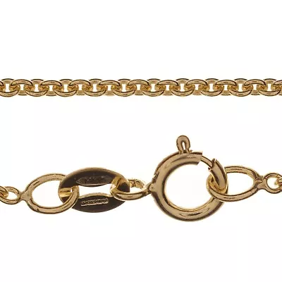 9ct YELLOW GOLD NECKLACE CHAIN - SOLID 375 INCLUDING CURB ROLO SNAKE • £96.50