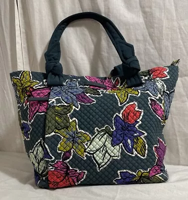 Vintage Vera Bradley Hadley East West Tote Bag Purse Front Zip Pocket • $19.99