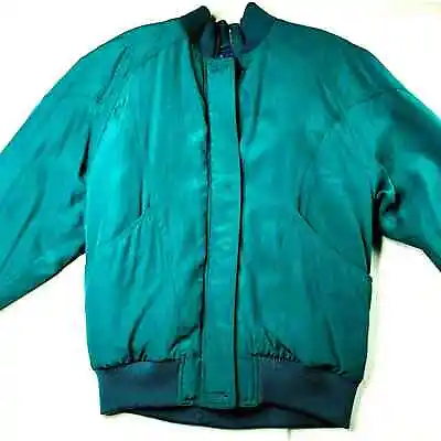 Lifestyles Mulberry Street Jacket Women's Small Green Insulated Zip Up NWT • $22
