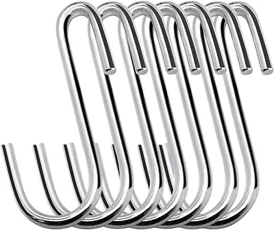 20 Pack Heavy Duty S Hooks Stainless Steel S Shaped Hooks Hanging Hangers For Ki • $13.92