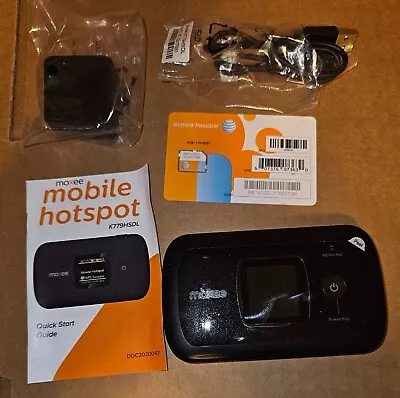AT&T MOXEE K779 4G LTE Mobile Hotspot K779HSDL Black W/SIM Charger NEW In Box • $18.95