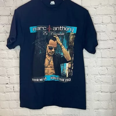 Marc Anthony Black Men’s Concert Short Sleeve  Tshirt 2013 En Concierto Medium • $20