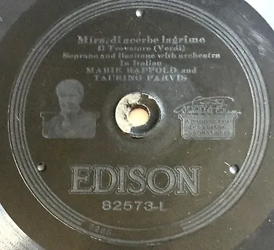 Antique Edison Phonograph Record Opera ~ Verdi Il Trovatore #82573 B/w Massenet • $19.99