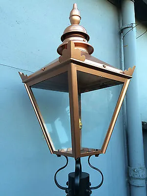 Lantern Copper Colour Light For Brackets & Lamp Posts Lamp Top Victorian Style L • £185