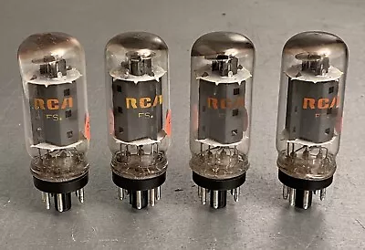 RCA 7591 Coin Base Vacuum Tubes Matched Quad • $59