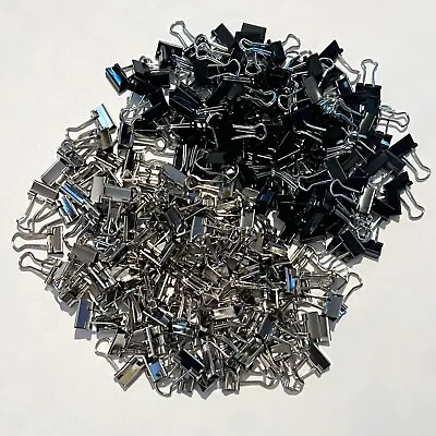 Micro Binder Clips Metal Clamp Horizontal Width: 1/2INCH (13mm) Paper Clamp • $5.99