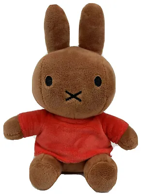 Miffy Melanie Brown Rabbit Plush 8 In. Red Dress • $23.95