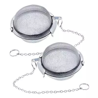 U.S. Kitchen Supply 2 Stainless Steel Mesh Tea Ball Strainer Infusers Loose Leaf • $7.99