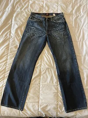 2002 Von Dutch Greaser Tint And Grinding Blue Denim Jeans 32 • $40