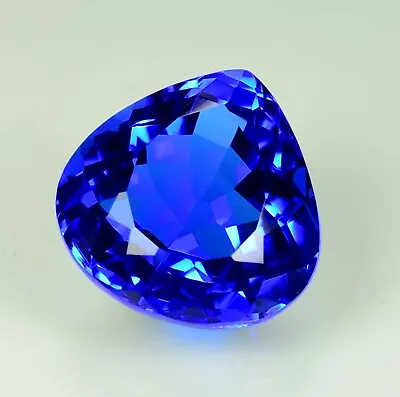 44.25 Ct Certified Natural Rare Lustrous Blue Tanzanite Loose Cut AAA+ Gemstone • $3.25