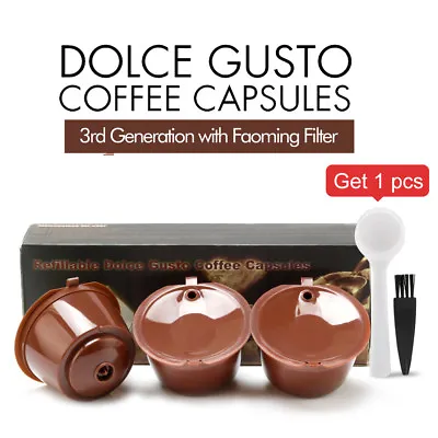 I Cafilas Refillable Reusable Coffee Capsule Filter Pod For Nescafe Dolce Gusto • $6.74