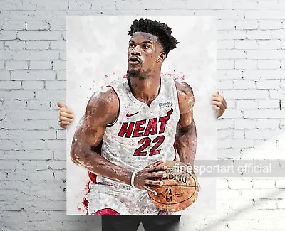 Jimmy Butler Miami Heat Poster Canvas Basketballprint Sport Wall Art Gift • $32.20