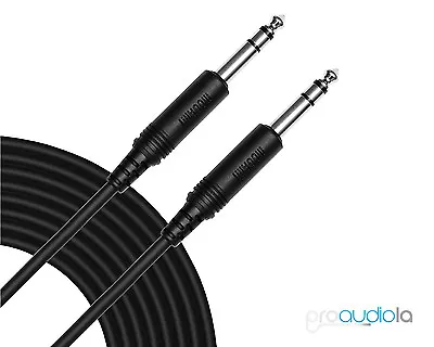 Mogami Molded 1/4  TRS To TRS Patch Cable | 1 Feet | 1 Foot | 1 Ft | 1' • $16.50