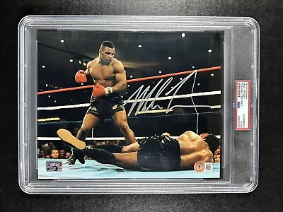 MIKE TYSON Autograph AUTO 8x10 Signed PSA SLABBED Photo BECKETT & PSA/DNA • $295