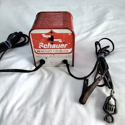 Schauer Battery Charger Vintage  6  And 12 Volt Model H612C Made In Usa  1.25amp • $23.50