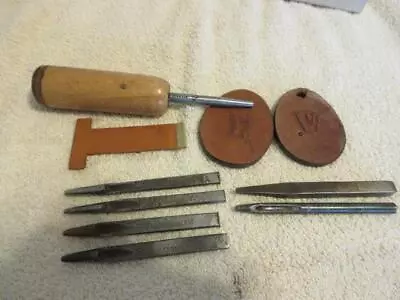 Vintage CS Osborne & Co. Leather Tool Punches And More • $12.99