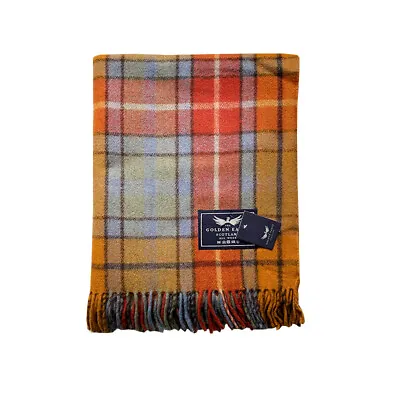 New BNWT Scottish Throw 100% Wool Tartan Rug Antique Buchanan Throw Knee Blanket • £29.99