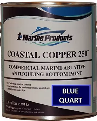 Marine Coastal Copper 250 Ablative Antifouling Bottom Boat Paint BLUE QUART • $42.45