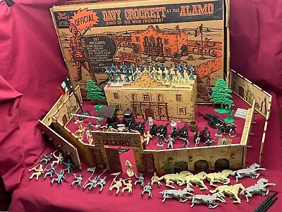 Official Disney Marx #3544 Davy Crockett At The Alamo Play Set - Used  (ST1223) • $299