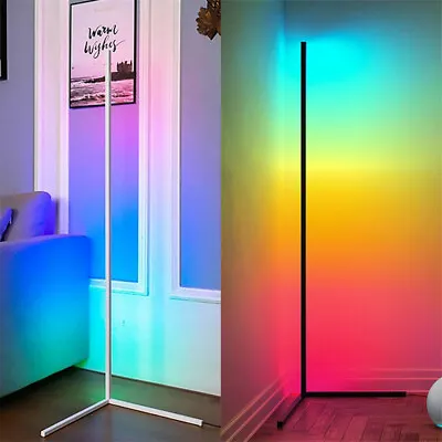£45.93 • Buy Dimmable RGB Corner Lamp Modern Color Changing Floor Lamp Mood Lighting 55  Tall
