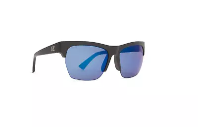 VonZipper Formula Sunglasses Black Satin / Blue Chrome Wildlife Polarized Lens • $190