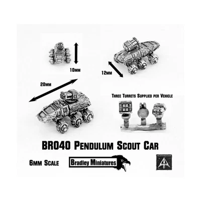 £16.21 • Buy Alternative Armies Sci-Fi Mini 6mm Pendulum Scout Car Pack Pack New