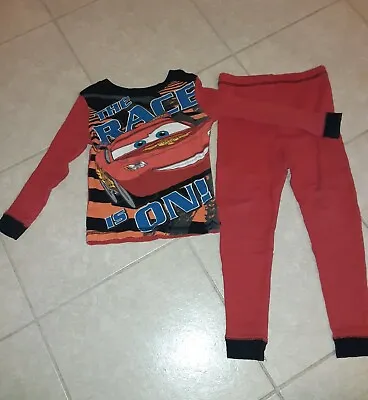 Disney Direct Cars Lightning McQueen Snug 2 Piece Pajama Set Size 2/3 Toddler 3t • $6.99