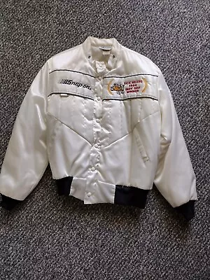 Snap On Limited Edition Rick Mears White Satin Jacket-Large • $175