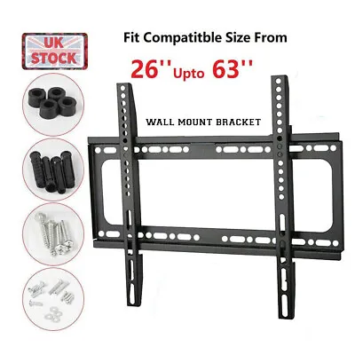 Tv Wall Bracket Mount For 26 30 32 40 50 UP TO 63 Inch Universal LED LCD QLED • £6.49