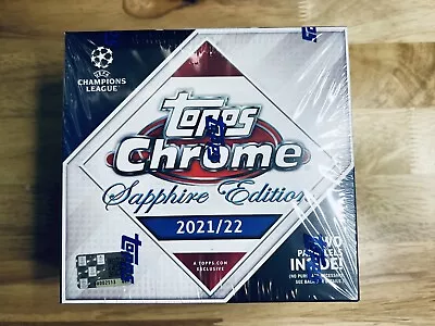 2021-22 Topps Chrome UEFA Champions League Sapphire Edition Box - New / Sealed • $99.99