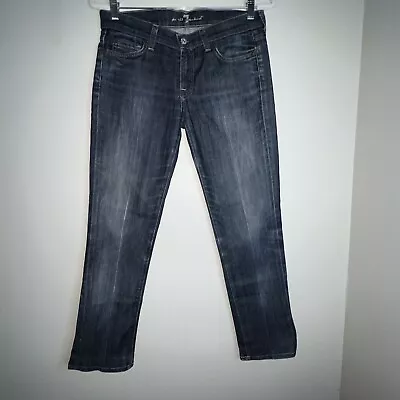 7 For All Mankind Jeans Womens Size 28 Roxy Blue Denim Dark Wash • $23.95
