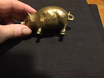 Vintage Brass Pig Match Striker  • $45