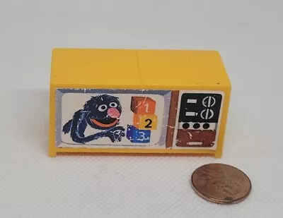 Vintage Fisher Price Little People Yellow TV Grover Sesame Street  • $10