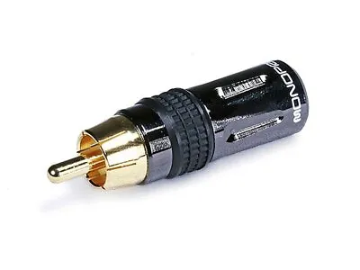 Monoprice Premium RCA Plug Gold Plated Connector Tip Metal Connector Body • $5.40