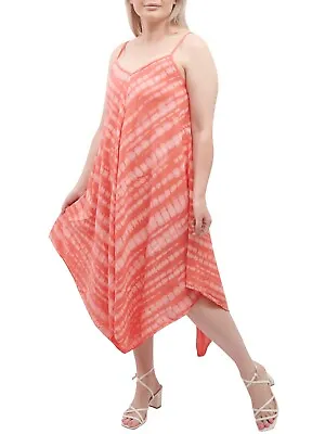 New Womens Italian Multi Print Strappy Hanky V Neck Sleeveless Maxi Dress Summer • £12.99
