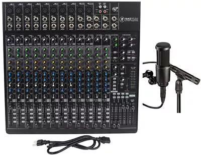 New Mackie 1642VLZ4 16 Channel Mixer Bundle+AT2041SP Recording Mic Package • $688.95