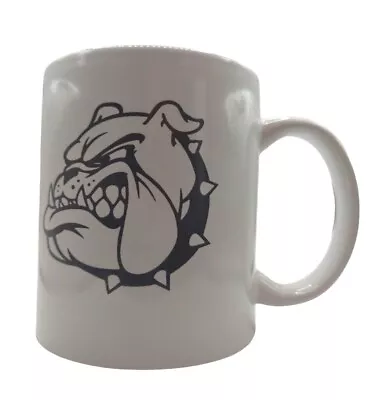 Vintage Fighting Snarling Bulldog Studded Collar Ceramic Coffee Mug Tea Cup • $14.99