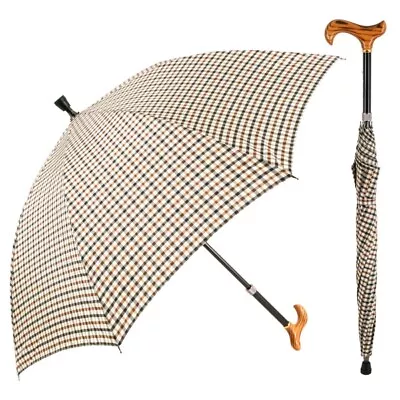 Check Walking Stick Umbrella • £69