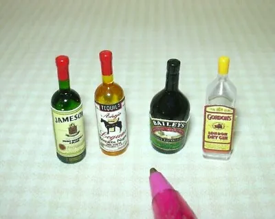 Miniature Liquor For The DOLLHOUSE Bar Set #4 1:12 Scale Miniatures • $11.98