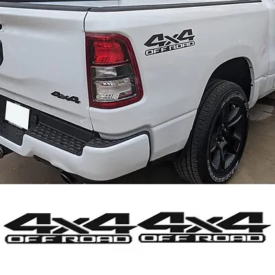 Black 4X4 Off Road Truck Bed Decal Vinyl Sticker For Dodge RAM 1500 2500 3500 • $9.99
