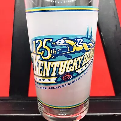 Vintage ~1999~ Kentucky Derby Frosted Mint Julep Souvenir Glass Churchill Downs  • $19.99